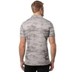 Travis Mathew Men's Skywind Polo Shirt 6 Travis Mathew Men's Skywind Polo Shirt -Snow Gear Shop TRAVIS MATHEW MENS SKYWIND POLO HEATHER MEDIUM GREY BACK min 1