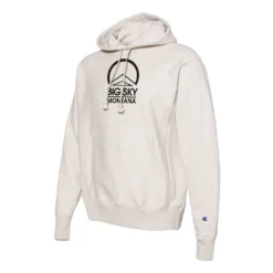 Champion Big Sky Eco Powerblend 2 Logo Hoodie -Snow Gear Shop UPDATED OATMEAL BIG SKY PB HOOD ANGLE