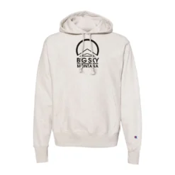 Champion Big Sky Eco Powerblend 2 Logo Hoodie -Snow Gear Shop UPDATED OATMEAL BIG SKY PB HOOD FRONT