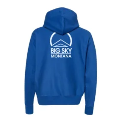 Champion Big Sky Eco Powerblend 2 Logo Hoodie -Snow Gear Shop UPDATED ROYAL BS PB HOOD BACK