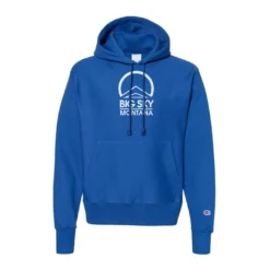 Champion Big Sky Eco Powerblend 2 Logo Hoodie -Snow Gear Shop UPDATED ROYAL BS PB HOOD FRONT
