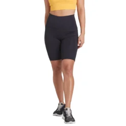 Lole Women's Step Up Biker Short -Snow Gear Shop W LOLE STEP UP BIKER SHORT BLACK FRONT min