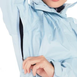 Marmot Women's PreCip Eco Jacket -Snow Gear Shop W PRECIP ECO JACKET TIDE BLUE DETAIL 2 min 1