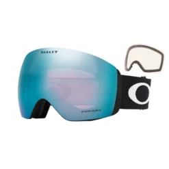 Oakley Flight Deck L Black Goggles With Bonus Prizm Clear Lens 2024