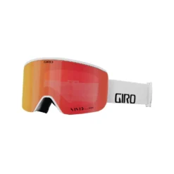 Giro Men's Axis Goggles With Bonus VIVID Lens 2023 -Snow Gear Shop giro axis goggle white wordmark vivid ember hero