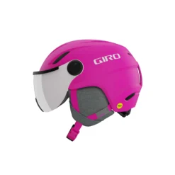 Giro Junior's Buzz MIPS Helmet 2023 -Snow Gear Shop giro buzz mips youth snow helmet matte bright pink left
