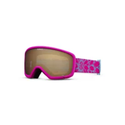Giro Junior's Stomp Goggles With Amber Rose Lens 2024 -Snow Gear Shop giro stomp youth goggle pink bloom amber rose hero