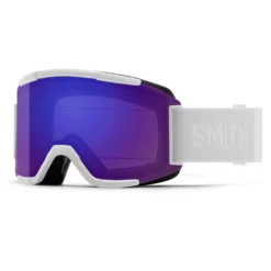 Smith Squad Goggles With Bonus ChromaPop Lens 2023 -Snow Gear Shop squad goggles whiteVapor cpEverydayVioletMirror 3Q 92943