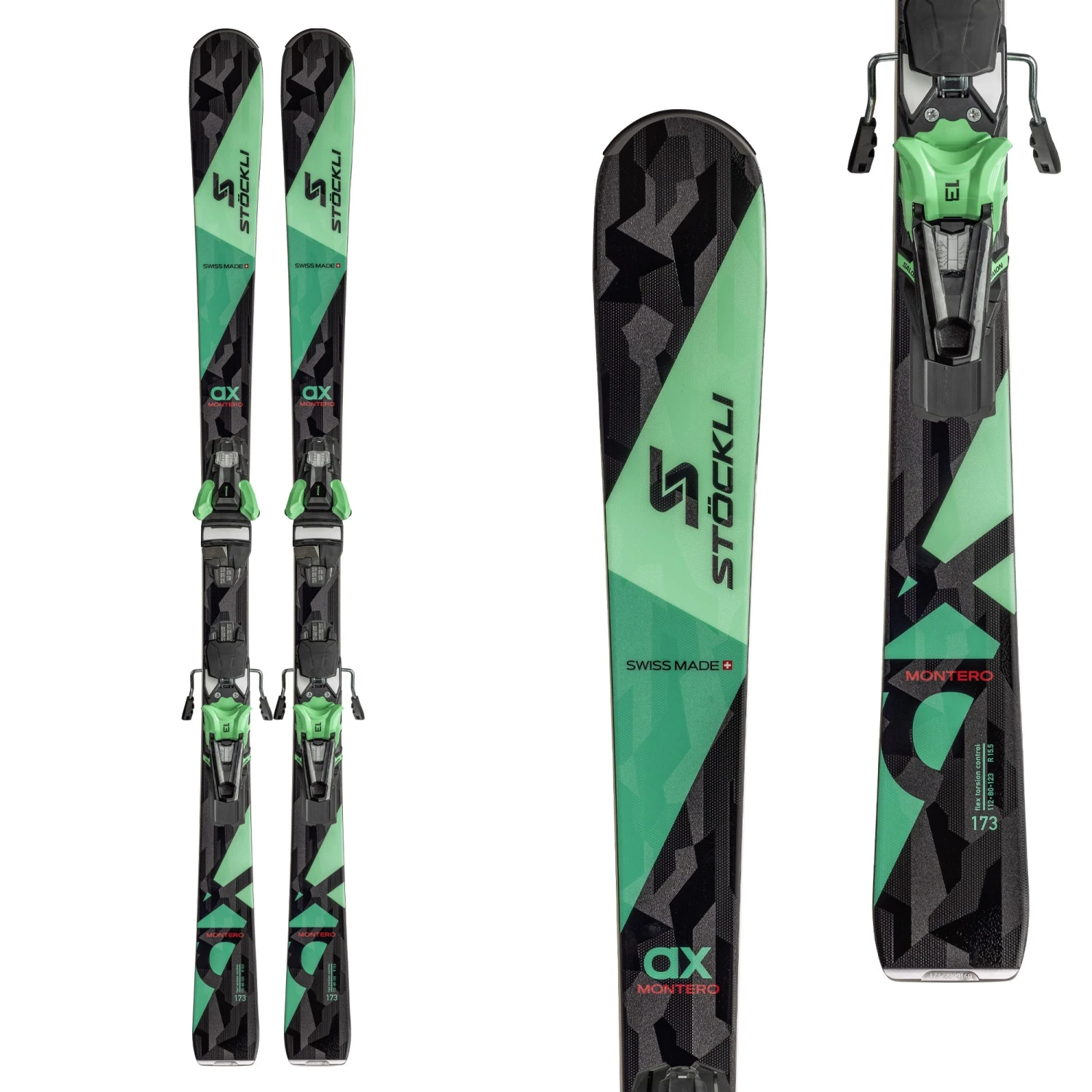 Stockli Men's Montero AX Ski + Strive 13D Bindings 2024 1 Stockli Men's Montero AX Ski + Strive 13D Bindings 2024